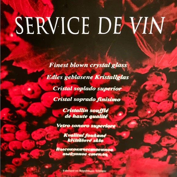 Bohemia Czech Crystal 3 Piece Wine Set - Picture 10 of 11